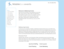 Tablet Screenshot of mobilespaevents.ca